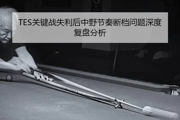TES关键战失利后中野节奏断档问题深度复盘分析